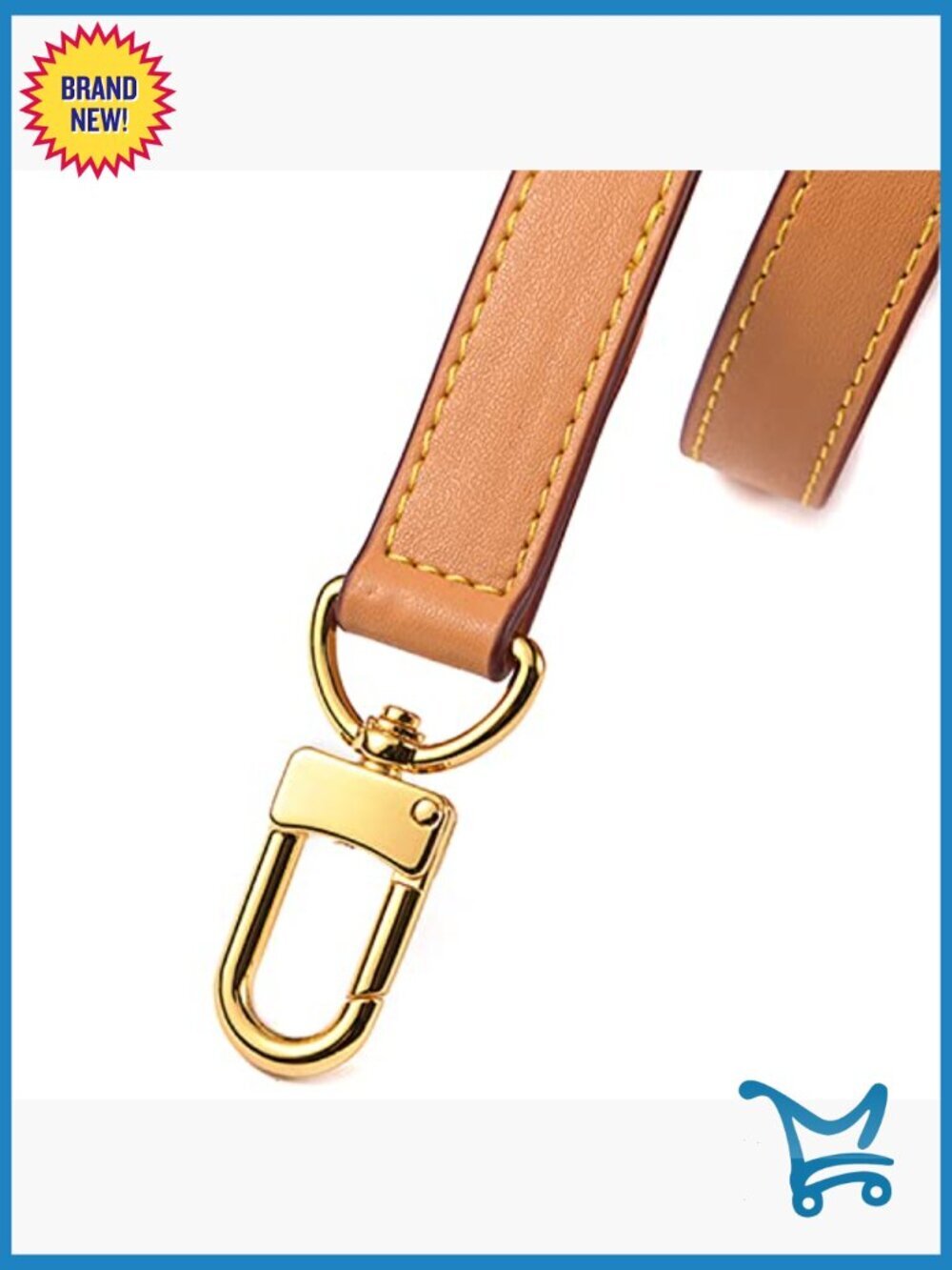 Leather Adjustable Replacement Shoulder Strap for Handbags Crossbody Purse Band - Picture 5 of 7